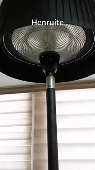 Modern 1500W Standing Floor Electric Heater Portable Indoor/Outdoor Use for Garage Garden Patio Umbrella Heater