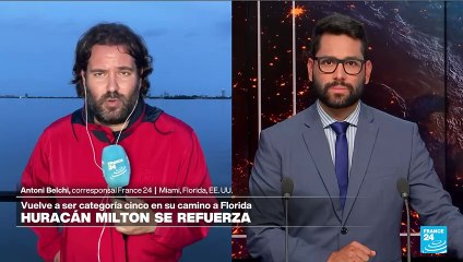 Informe desde Miami: huracán Milton se fortalece nuevamente y llega a categoría 5