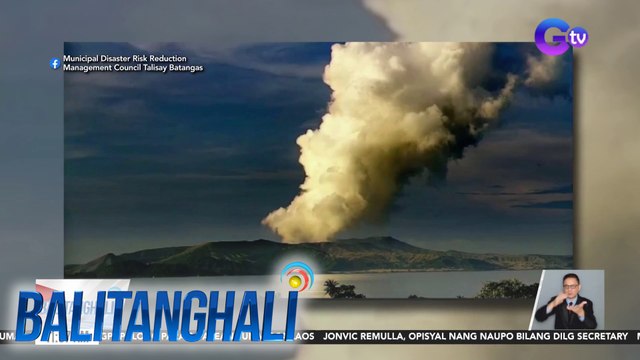 PHIVOLCS - Bulkang Taal, nagbuga ng makapal at puting usok kaninang umaga | Balitanghali