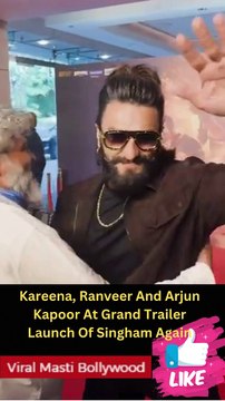 Kareena, Ranveer And Arjun Kapoor At Grand Trailer Launch Of Singham Again Viral Masti Bollywood