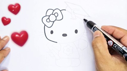 cute hello kitty drawing video