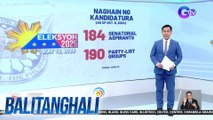 184 naghain ng COC sa pagka-senador sa Eleksyon 2025, ayon sa Comelec; 190 party-list, naghain ng kandidatura | Balitanghali