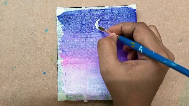 easy acrylic painting for beginners #canvaspainting #abstractpainting #asmr #acrylicpainting