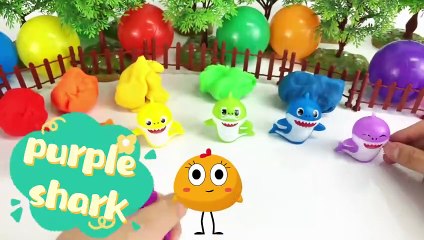 Educational video for kids- Learn colors with Baby shark surprise toys
