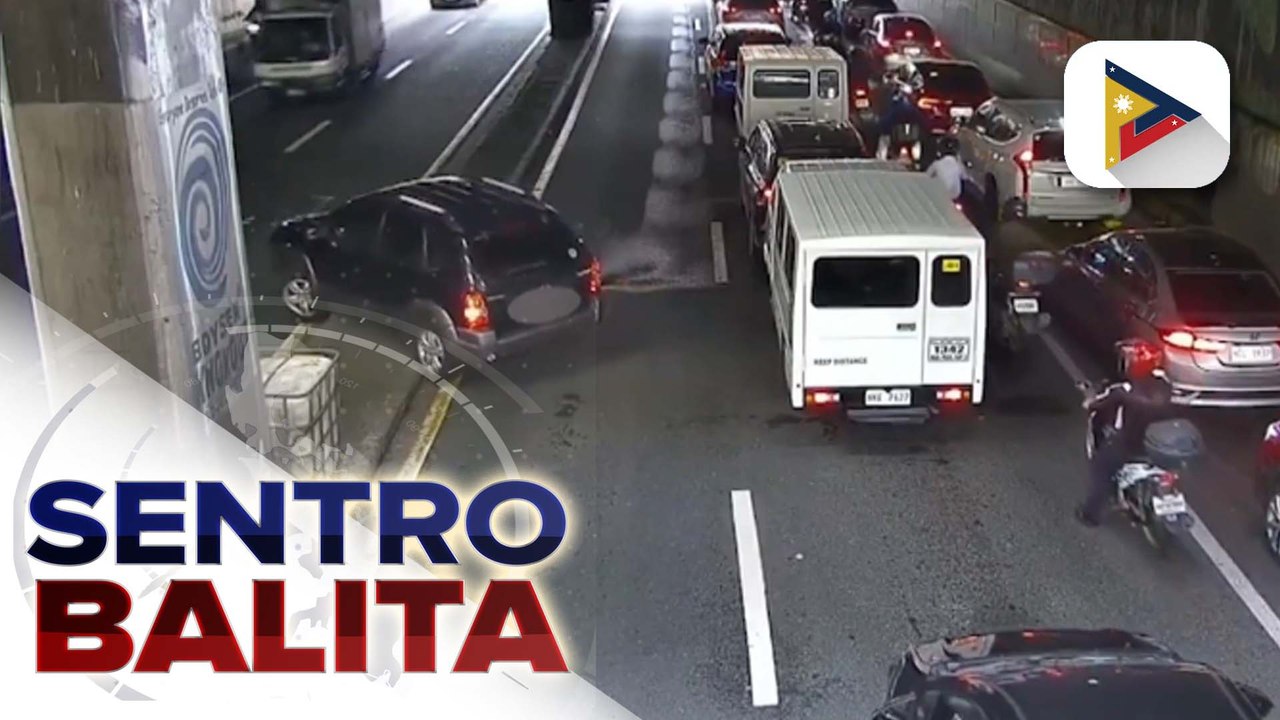 SUV na nag-U-turn sa center island ng EDSA-Aurora underpass, sasampahan ng reklamo ng MMDA