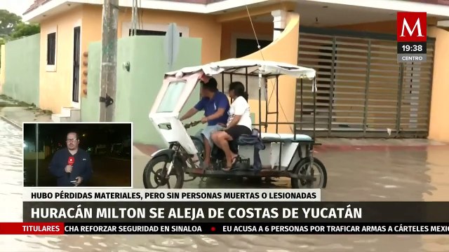 Saldo blanco en Yucatán tras paso del huracán 'Milton', reportan solo pérdidas materiales