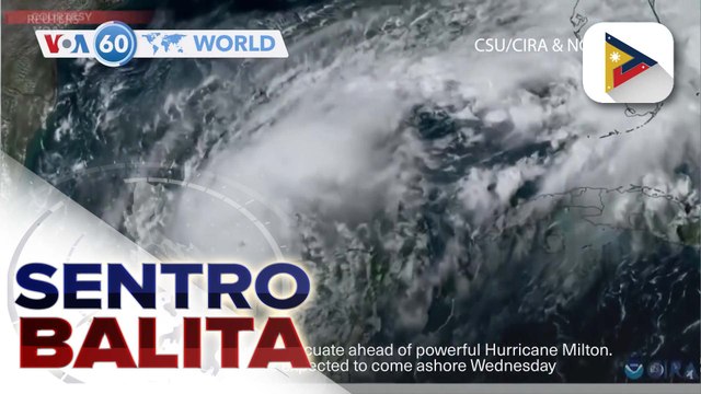 Hurricane Milton, nasa Category 5 na; Ilang lugar, pinag-iingat sa pinsalang dulot nito