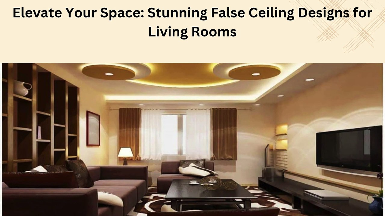 False ceilings designs for living room