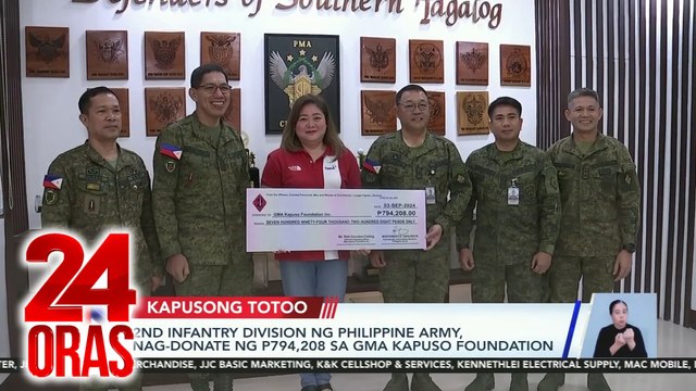 Kapusong Totoo - 2nd ID AFP nagdonate; tulong sa mga mangingisda sa Roxas, Palawan; 30,000 katao sa Taytay, Palawan nakatanggap ng food packs | 24 Oras