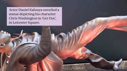Daniel Kaluuya says ‘it means the world’ as Get Out statue unveiled in London's Leicester Square