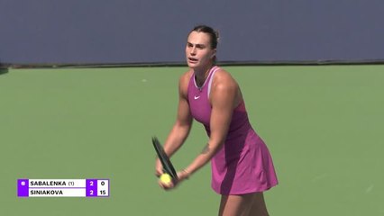 Wuhan - Sabalenka sans problème face à Siniakova