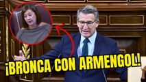  Tremenda bronca entre Feijóo y Armengol por los pactos de Sánchez con Bildu: “¡Tengo derecho!”