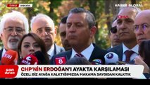 CHP teşkilatı Cumhurbaşkanı Erdoğan'ın ayakta karşılanmasına ne diyor? Özgür Özel anket sonucu açıkladı