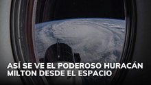 Así se ve el poderoso Huracán Milton desde el espacio