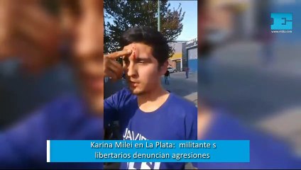 Karina Milei en La Plata: adyacencias "blindadas" y denuncias de agresiones