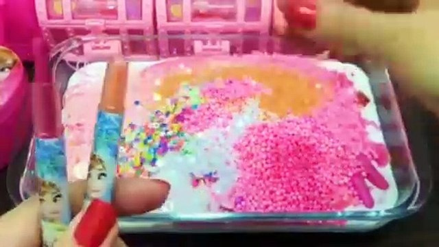 Mixing Random Things into Glossy ASMR Slime | Satisfying Crunchy Sounds