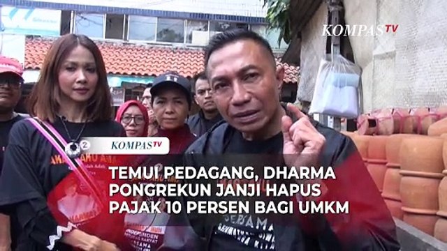 Temui Pedagang, Dharma Pongrekun Janji Hapus Pajak 10 Persen Bagi UMKM
