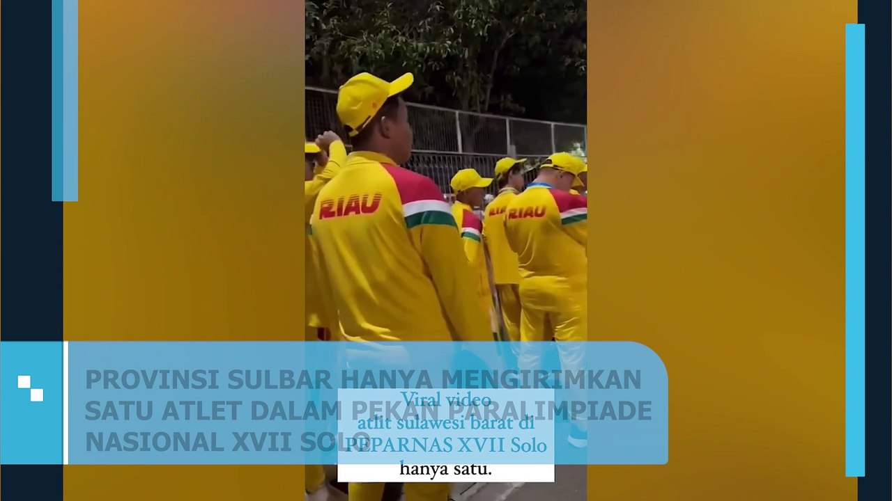 Provinsi Sulbar Hanya Mengirimkan Satu Atlet Dalam Pekan Paralimpiade Nasional XVII Solo