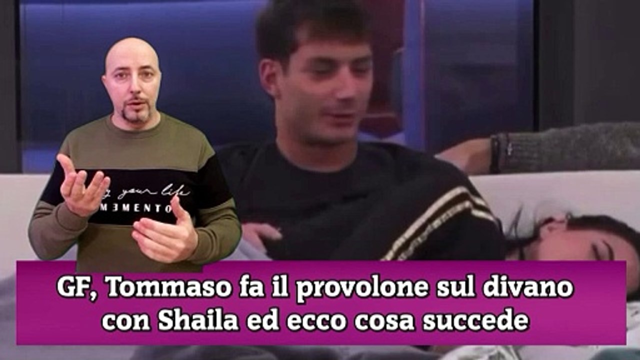GF, Tommaso fa il provolone sul divano con Shaila ed ecco cosa succede
