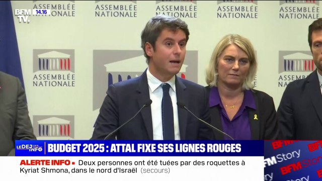 Le budget qui semble se dessiner n'intègre pas assez de réformes et trop d'impôts , déclare Gabriel Attal (Ensemble pour la République)