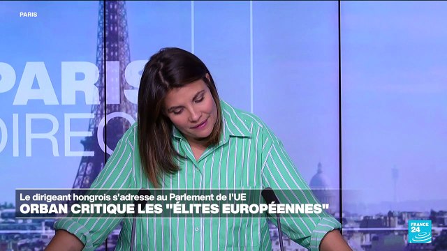Viktor Orban, face au Parlement de l'UE, critique les élites européennes