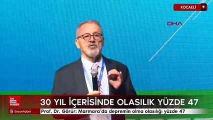 Prof. Dr. Görür: Marmara’da 30 yılda depremin olma olasılığı yüzde 47