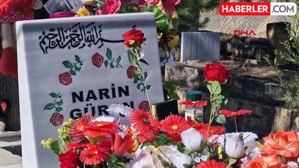 Narin'e ait otopsi için İstanbul'a gönderilen kemik parçaları mezarına defnedildi