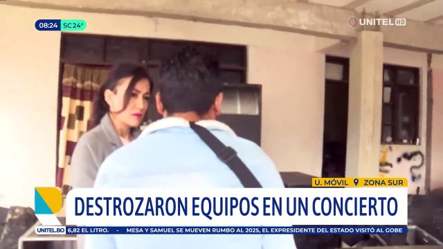 Equipos valuados en más de $us 120 mil fueron destrozados y robados tras la cancelación de un concierto