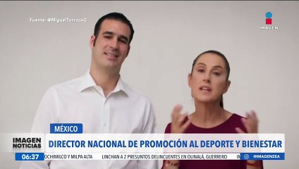 Miguel Torruco Garza es nombrado director nacional de Promoción al Deporte y Bienestar