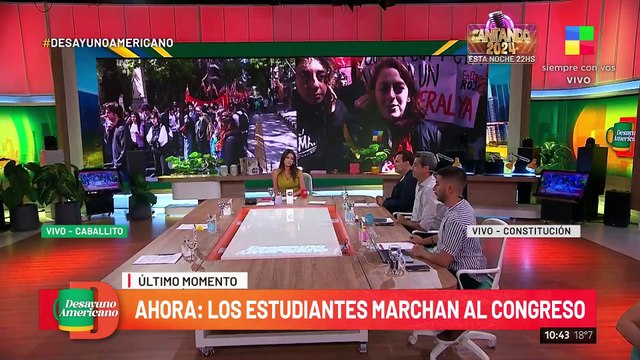 Estudiantes universitarios se movilizan contra el veto presidencial