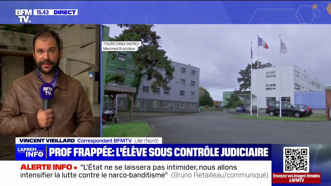 Enseignante agressée à Tourcoing: l'élève placée sous contrôle judiciaire