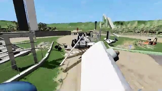 BeamNG Drive - Fictional Incident Plane Crash On The Tracks 3D Airplane Flight mobile Gameplay FUN