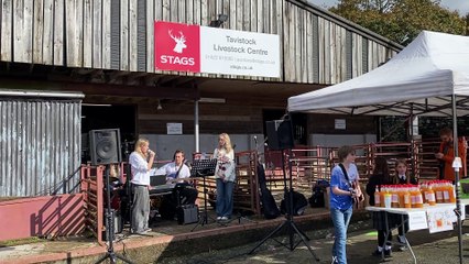 Tavistock Goose Fair live music by Tavistock College today.