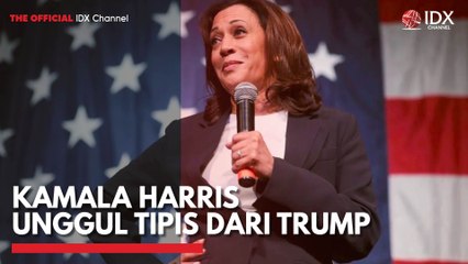 Kamala Harris Unggul Tipis dari Trump