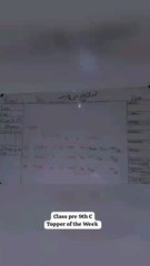 al noor wings pre 9th class toper of week