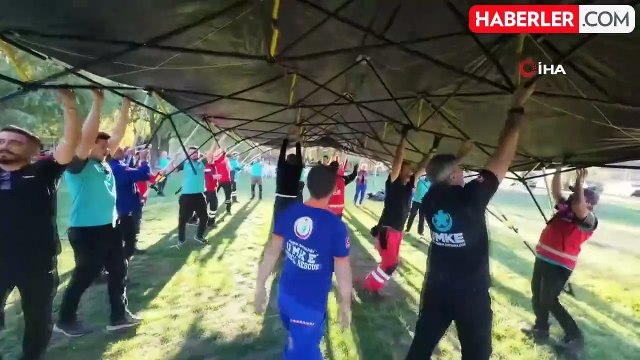 Isparta'da UMKE ve AFAD Tatbikatı Gerçeğini Aratmadı