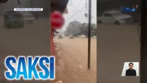 Kalsada sa La Trinidad, Benguet, nagmistulang ilog dahil sa baha | Saksi