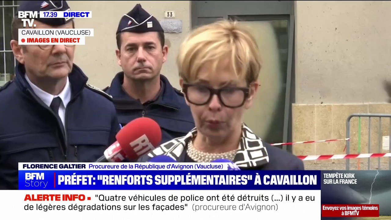 Voitures de police incendiées à Cavaillon: "Il n'y a pas eu d'interpellation", indique la procureure de la République d'Avignon