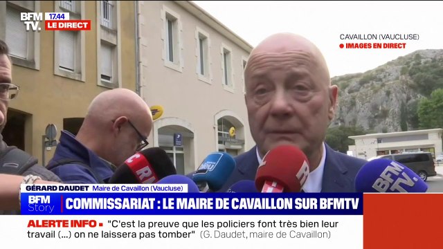 Voitures de police incendiées à Cavaillon: On gêne beaucoup de monde dans nos quartiers (...) On ne laissera pas tomber , assure le maire Gérard Daudet