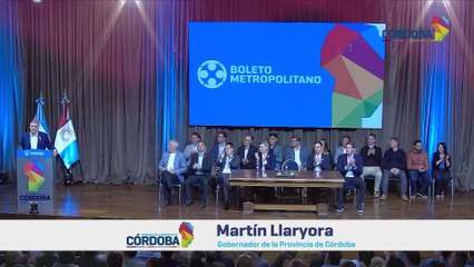 Llaryora presentó el Boleto Educativo y apoyó el Financiamiento Universitario: "De la crisis se sale con más educación"