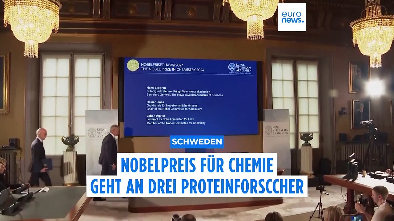 Chemie-Nobelpreis geht an drei Proteinforscher