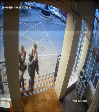 Video footage released by police shows two men after an attack on man in his 50s