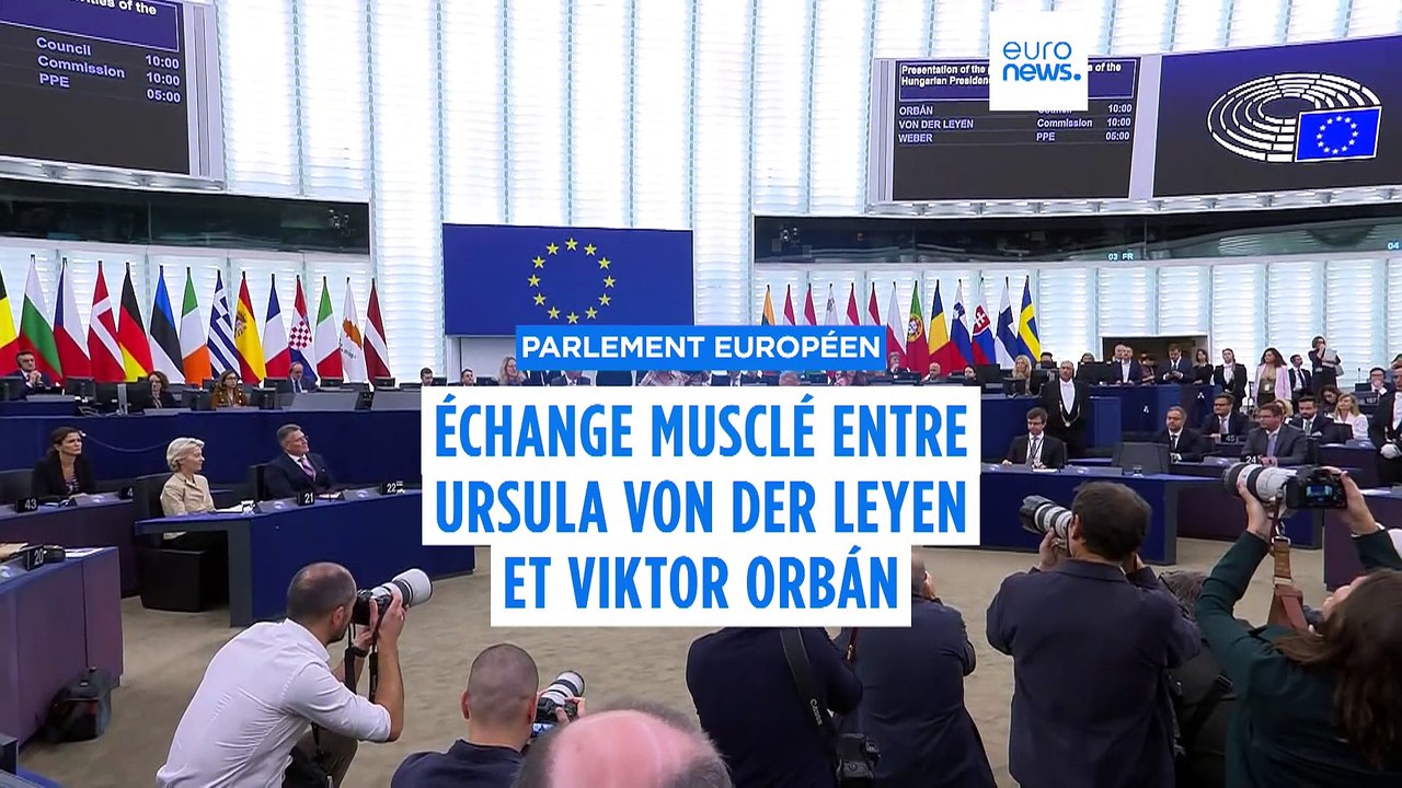 Viktor Orbán et Ursula von der Leyen s'affrontent lors d'un débat tendu au Parlement européen
