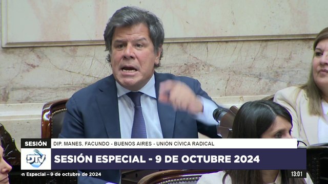 Un derecho que define a nuestra nación : Manes defendió la ley de Financiamiento Universitario y la educación pública