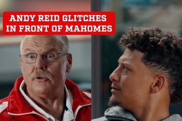Andy Reid experiences a hilarious glitch while breaking down a play for Patrick Mahomes