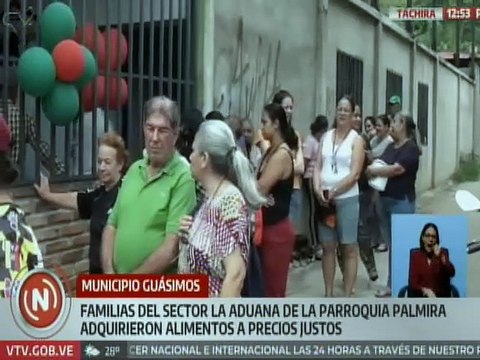 Familias del edo. Táchira fueron beneficiadas con entrega de alimentos a precios accesibles