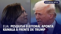 EUA: pesquisa eleitoral aponta Kamala à frente de Trump