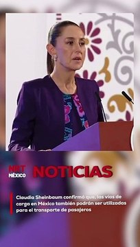 La presidenta Claudia Sheinbaum confirmó que, constitucionalmente, las vías de carga en México también podrán ser utilizadas para el transporte de pasajeros. Refuerza el compromiso del gobierno federal por aprovechar la infraestructura ferroviaria existen