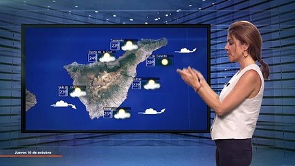 La previsión del tiempo en Canarias para el 10 de octubre de 2024, en Atlántico Televisión.