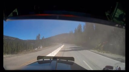 Couple in Truck Stops to Help Fallen Bike Riders